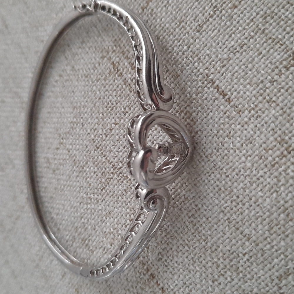 Sterling Silver Lighthouse Bracelet Tiny Diamond